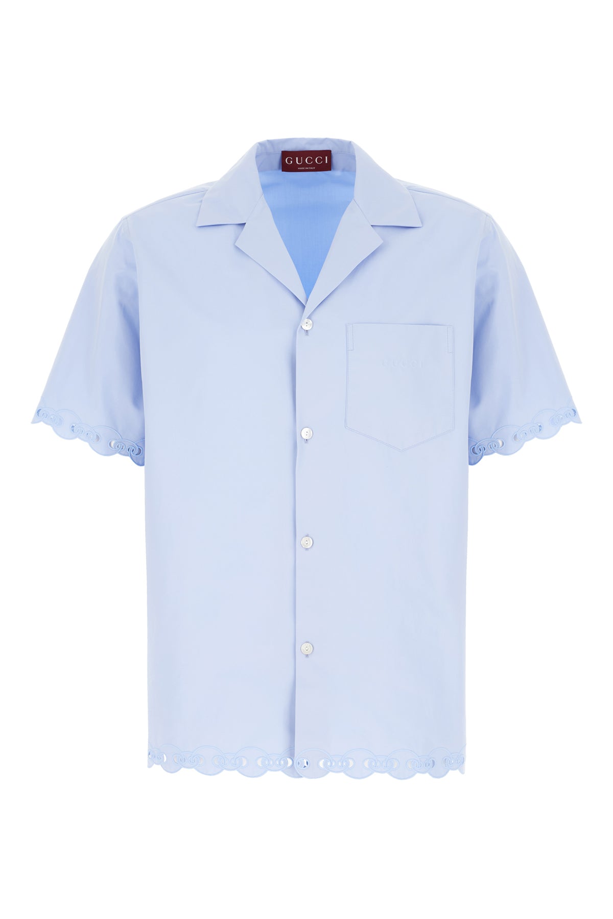 Gucci Camicia in popeline azzurro