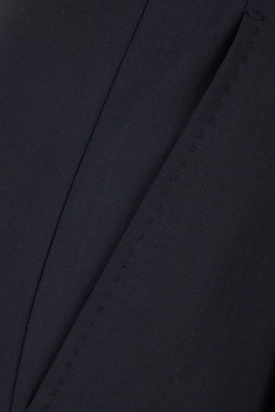 Max Mara Studio Pantalone in lana blu navy, view 3