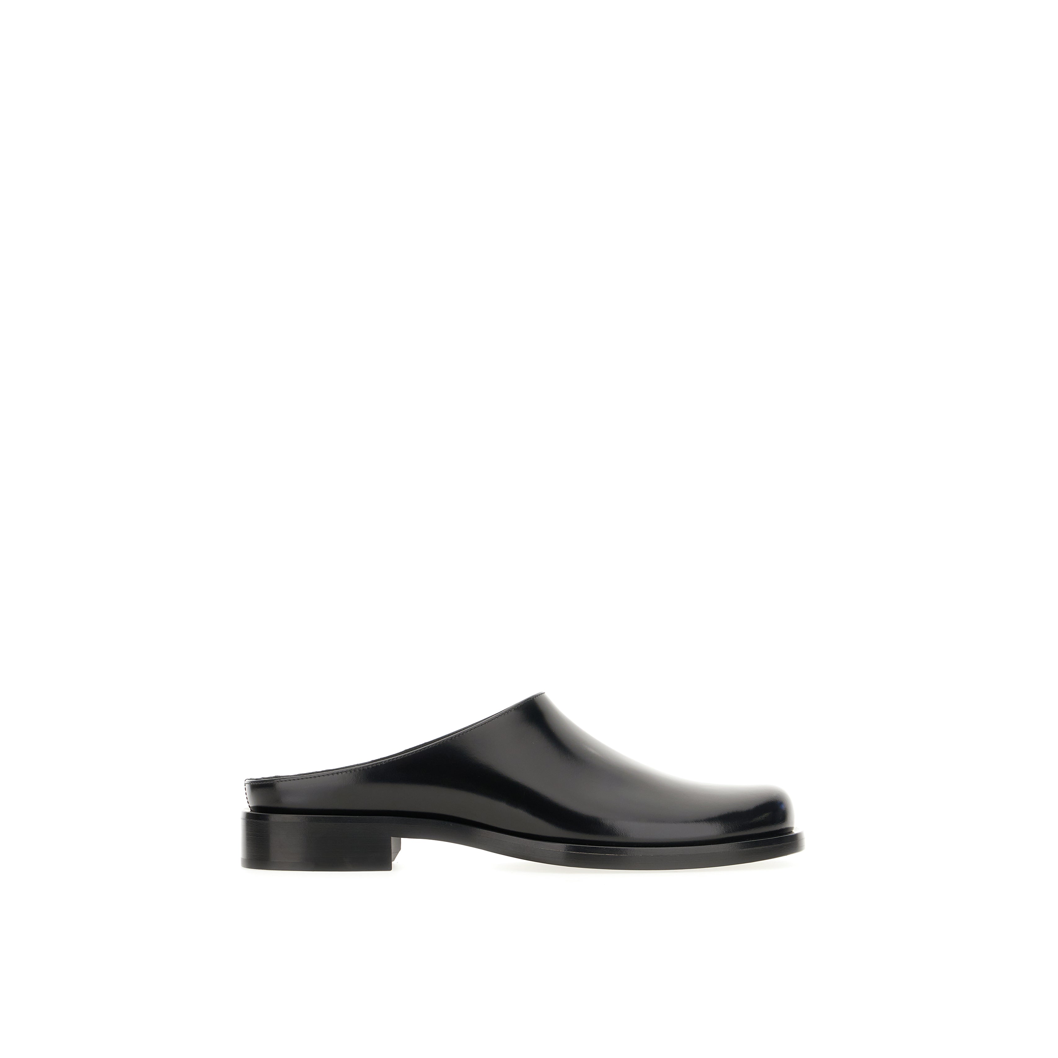 Saint Laurent Mules Angus in pelle nera