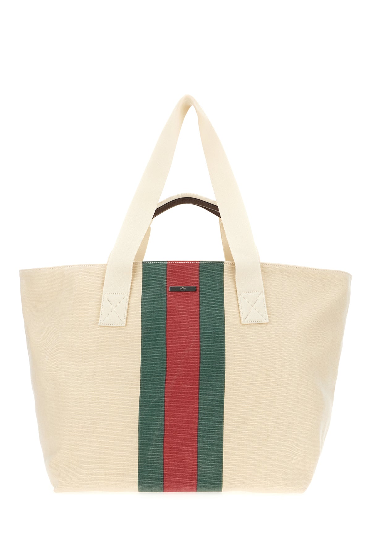 Gucci Borsa shopping Positano in tela avorio