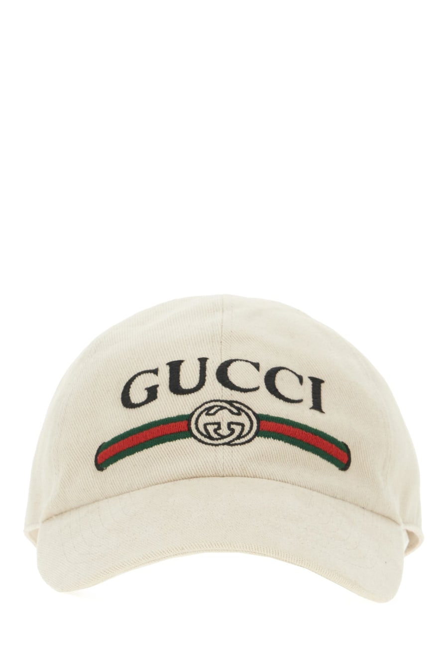 Gucci Cappello da baseball in cotone beige