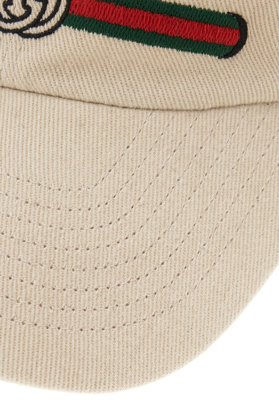 Gucci Cappello da baseball in cotone beige, view 4