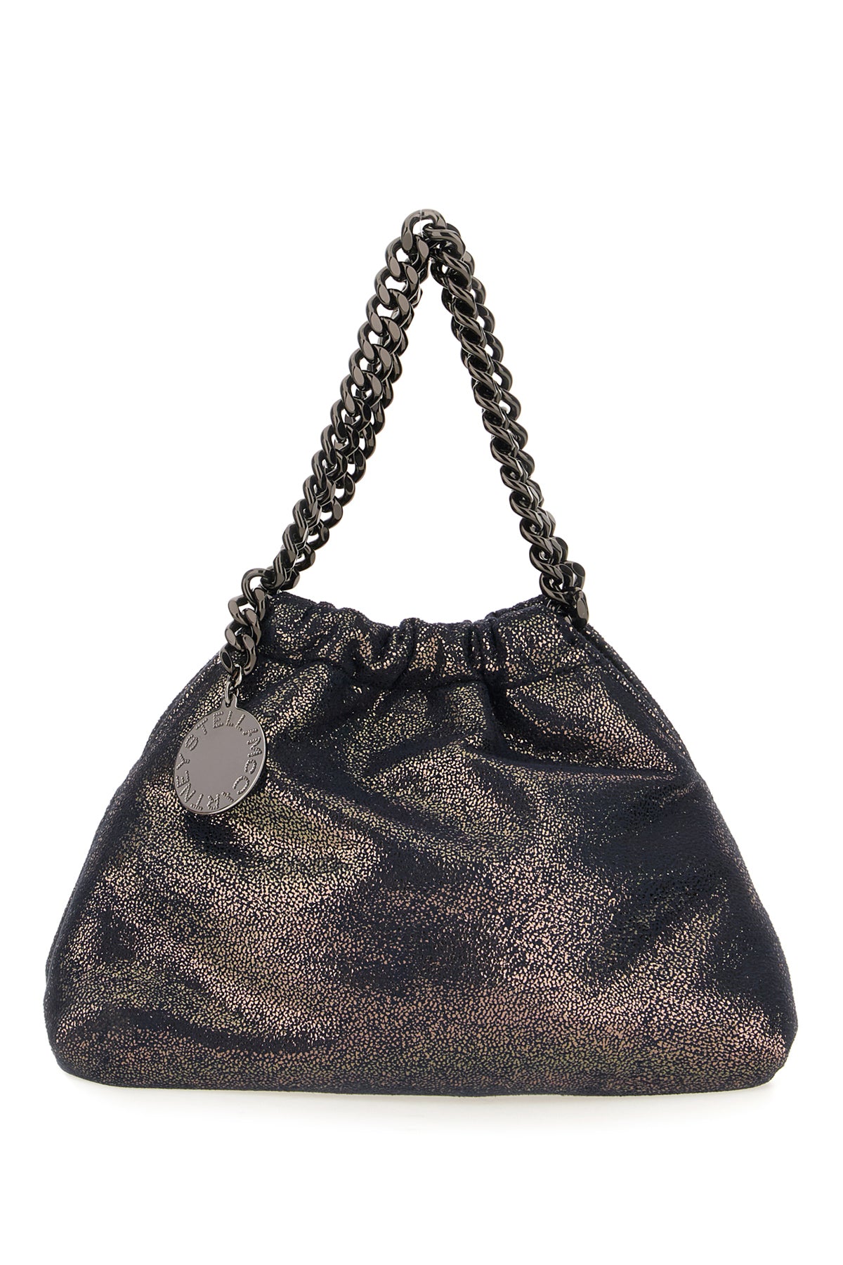 Stella McCartney Borsa a mano Falabella mini in shaggy deer blu notte
