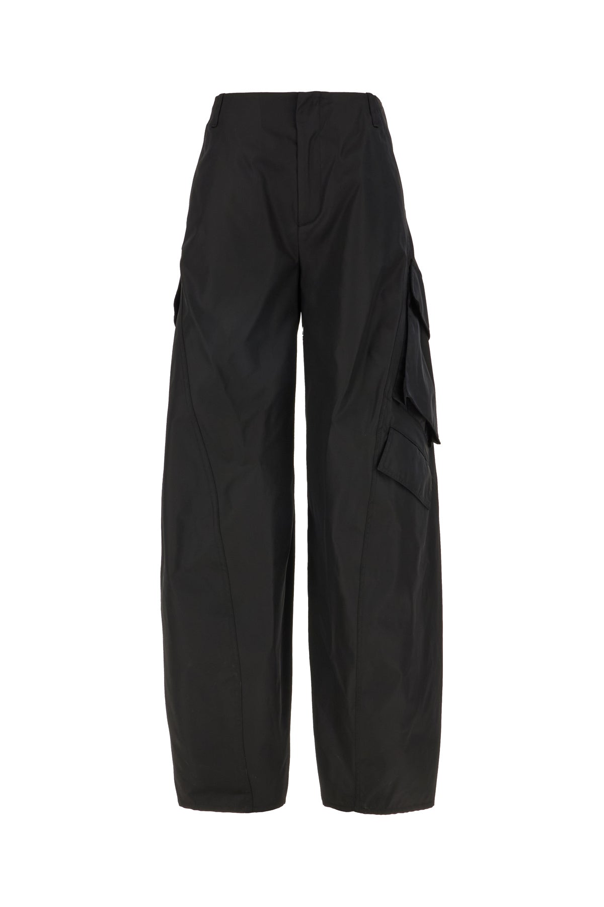 Alaïa Pantalone cargo in misto nylon nero