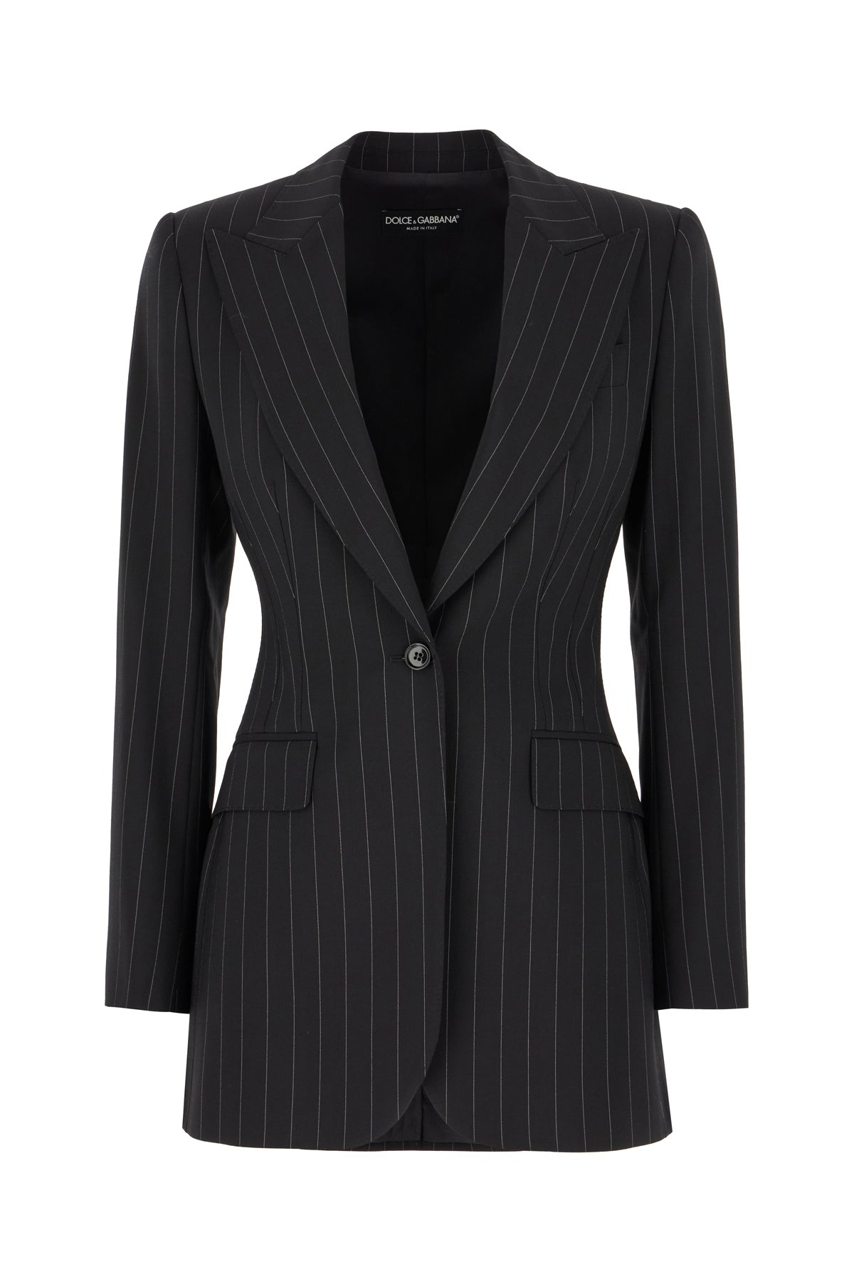 Dolce & Gabbana Giacca in lana stretch ricamata
