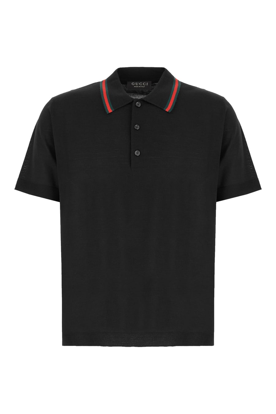 Gucci Polo in piquet nero