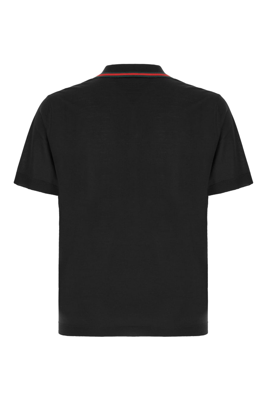 Gucci Polo in piquet nero, view 2