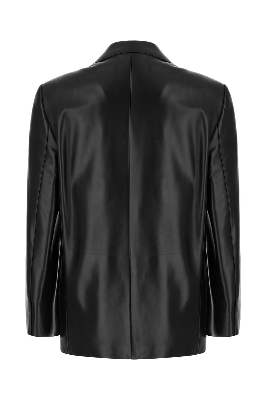 Gucci Giacca in pelle nera, view 2