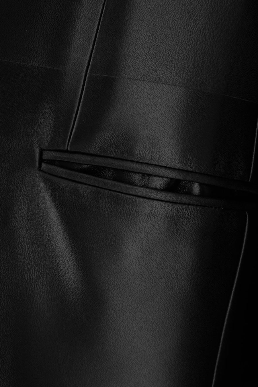 Gucci Giacca in pelle nera, view 3
