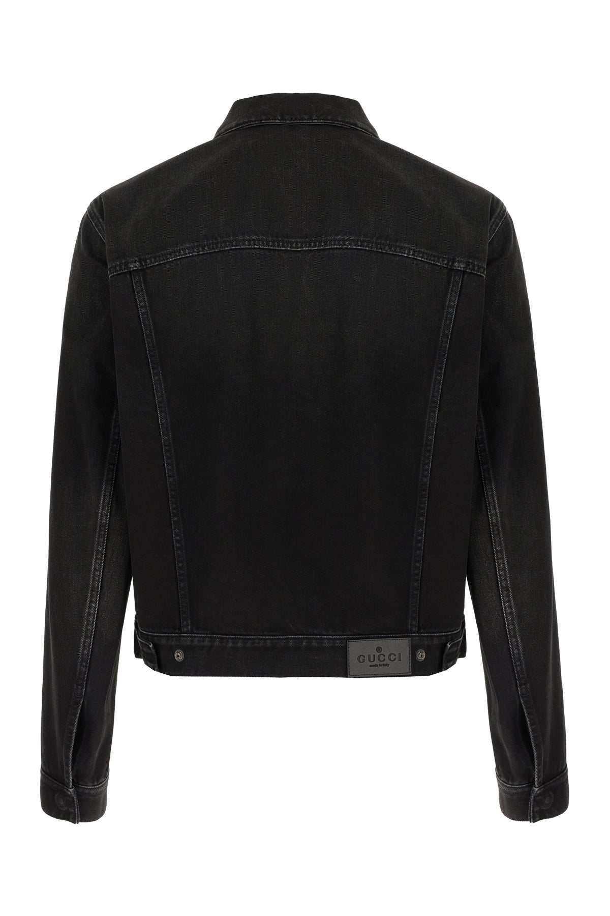 Gucci Giubbino in denim nero, view 2