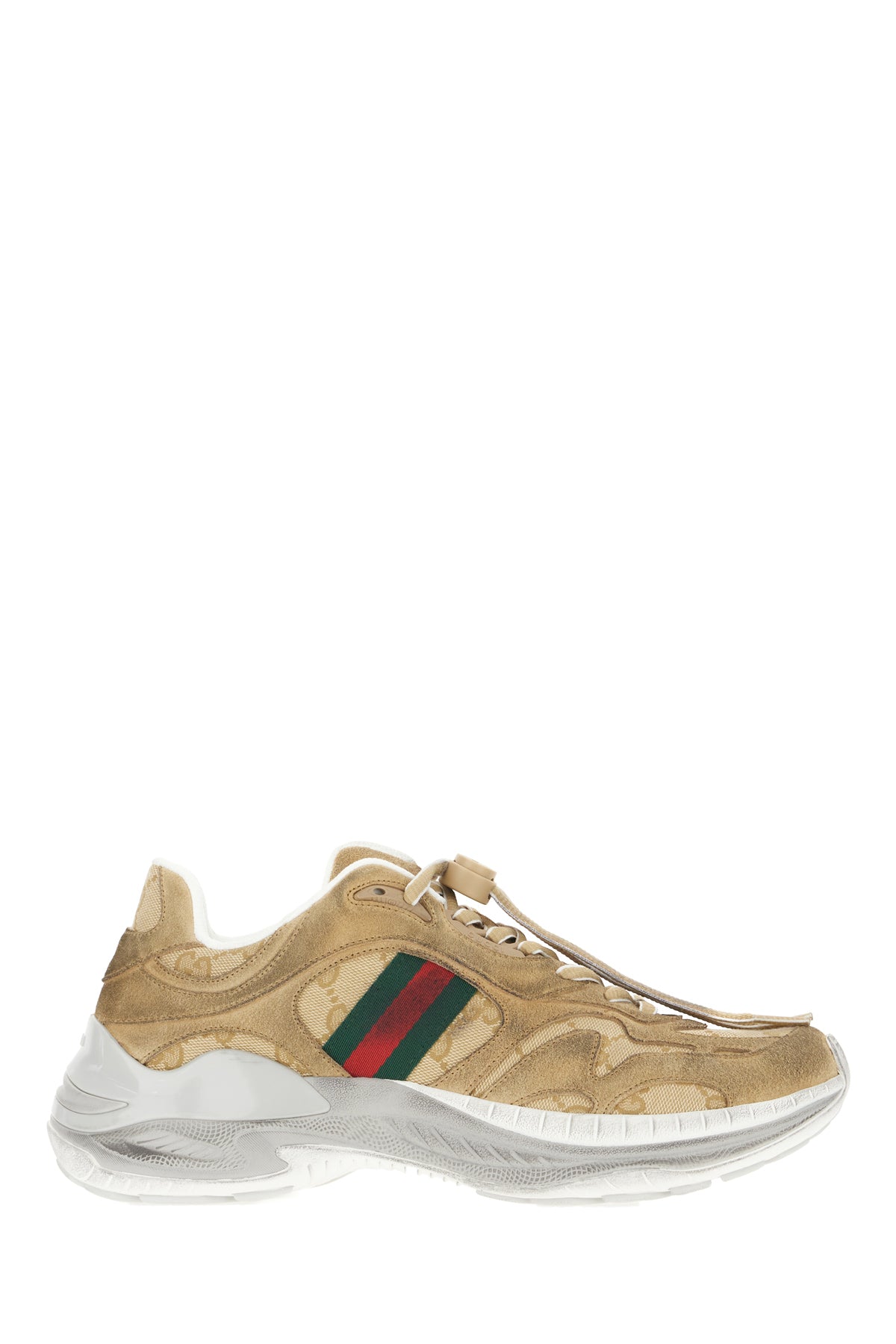 Gucci Sneakers 2.0 in pelle scamosciata cappuccino