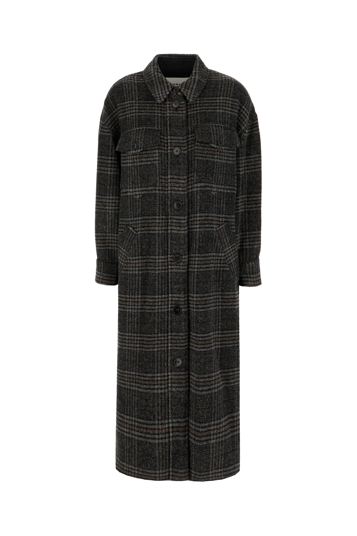 MARANT ETOILE Cappotto in lana ricamata