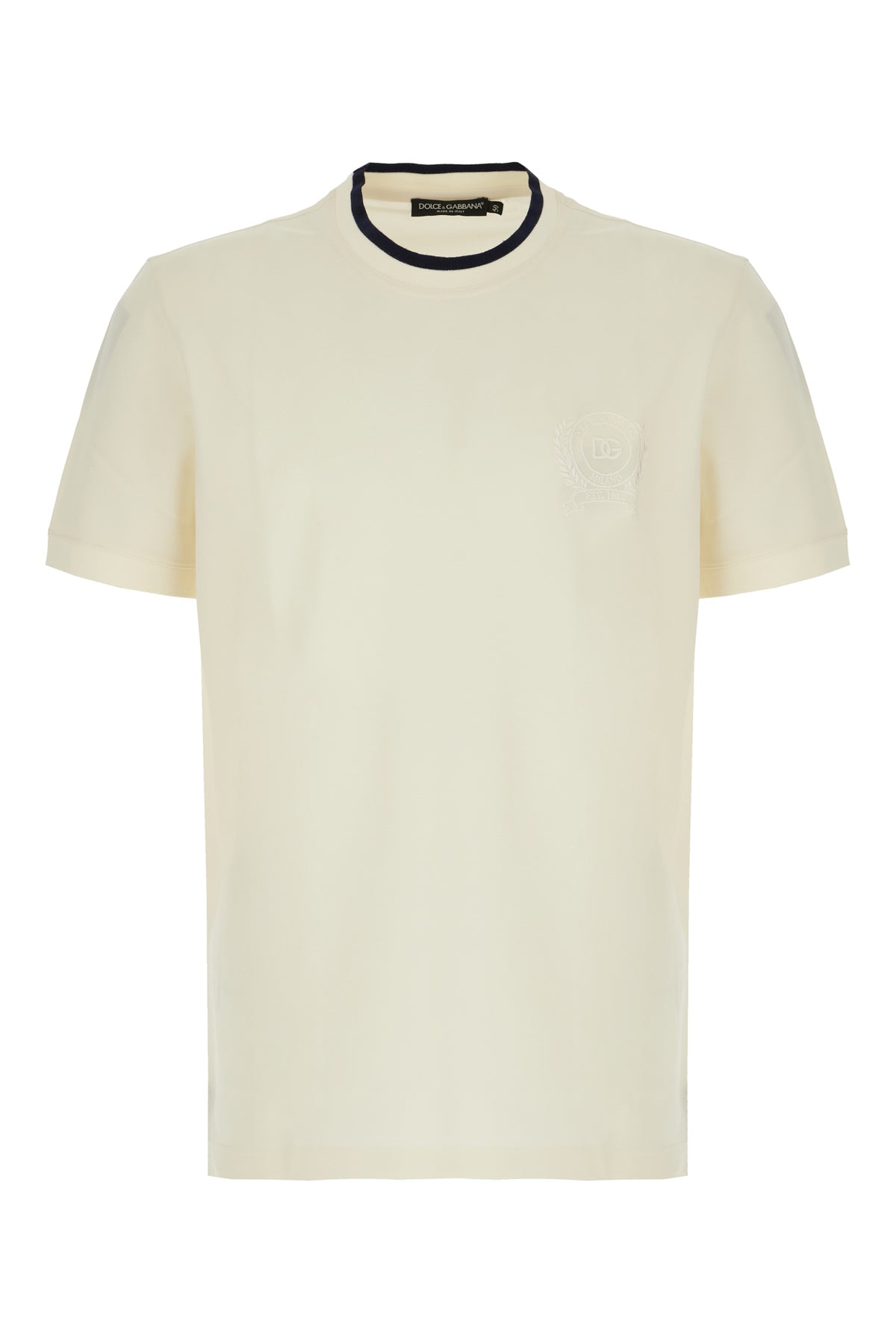 Dolce & Gabbana T-shirt in poliestere avorio