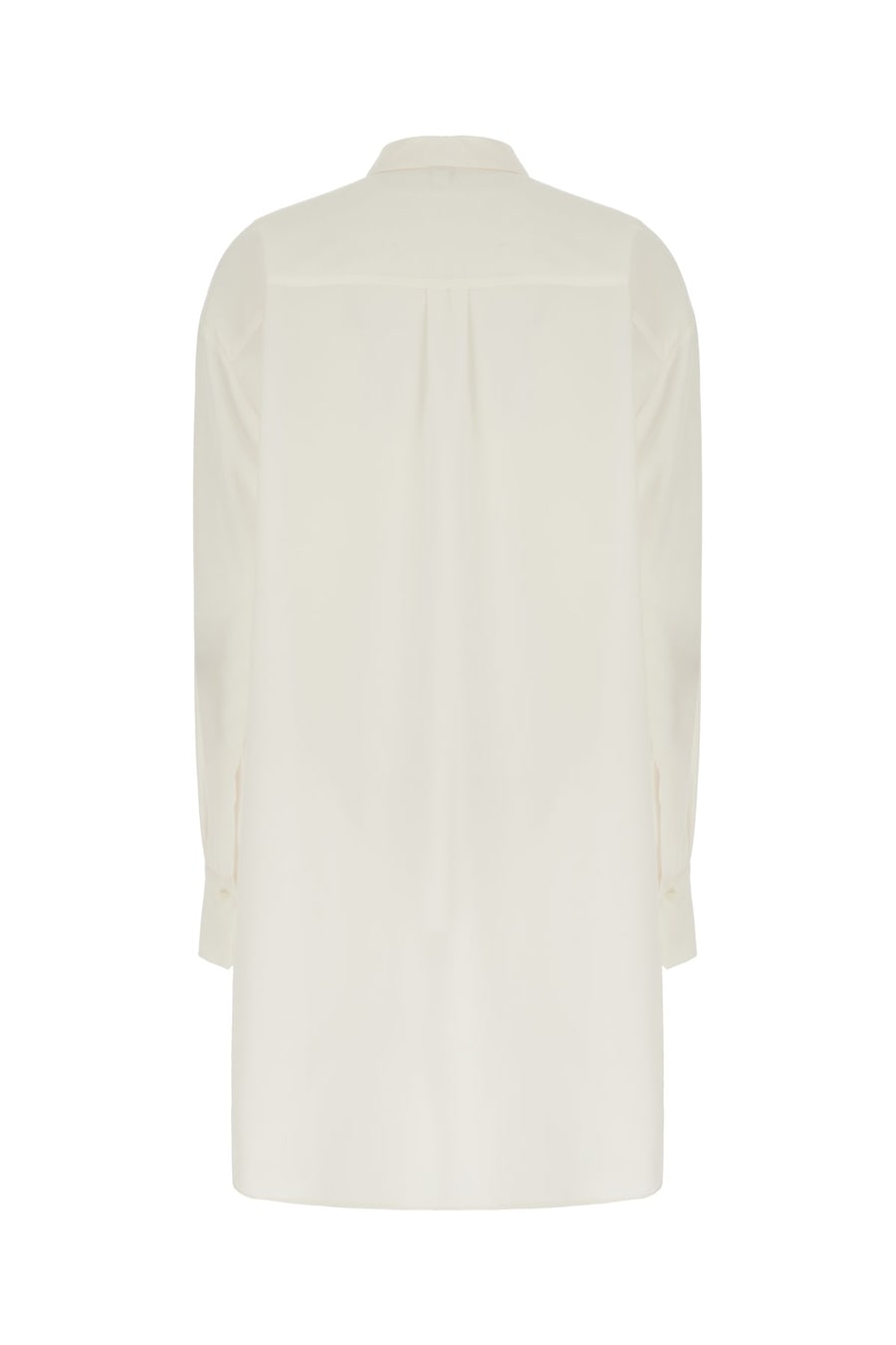 MALO Camicia in seta bianca, view 2