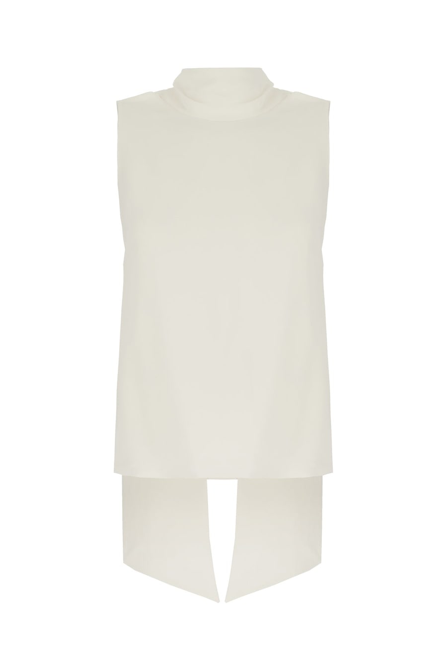 MALO Top in seta bianca