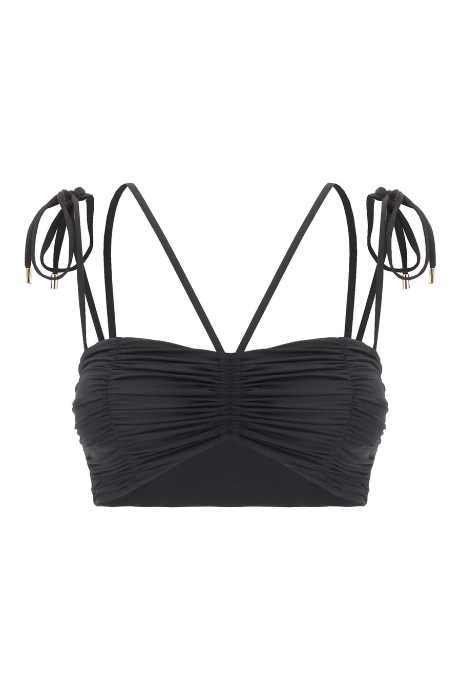 ANAMI Top bikini in nylon stretch nero