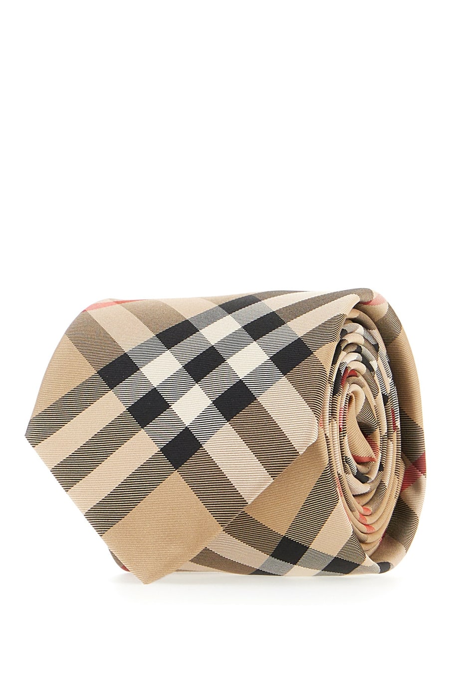 Burberry Cravatta in seta ricamata