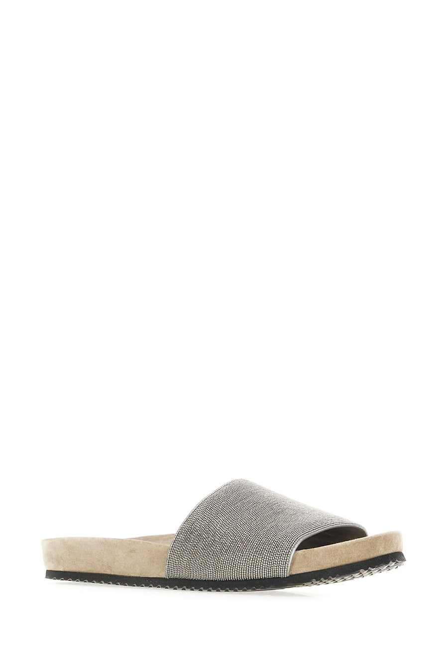 Brunello Cucinelli Slippers in pelle decorata, view 2