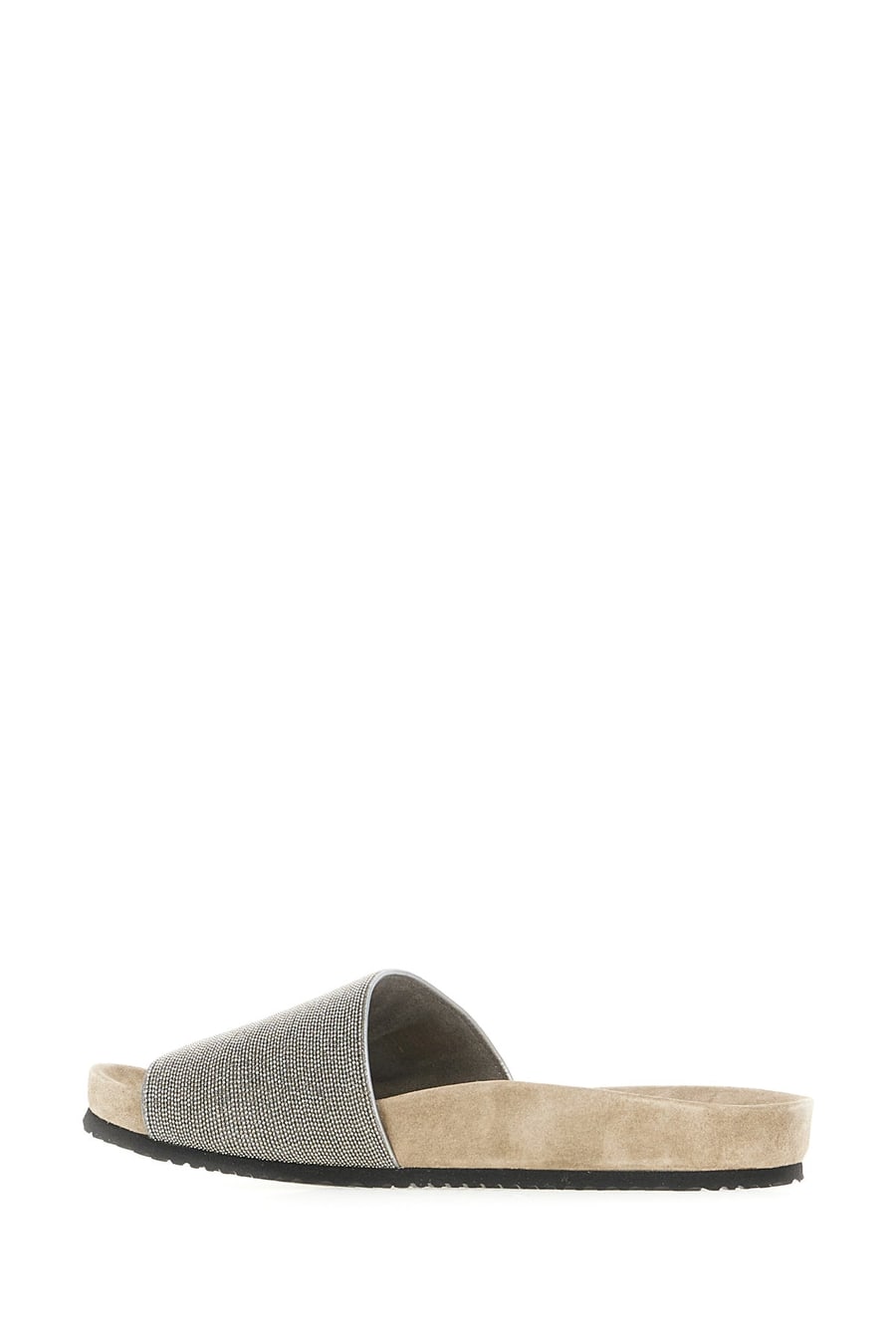 Brunello Cucinelli Slippers in pelle decorata, view 3