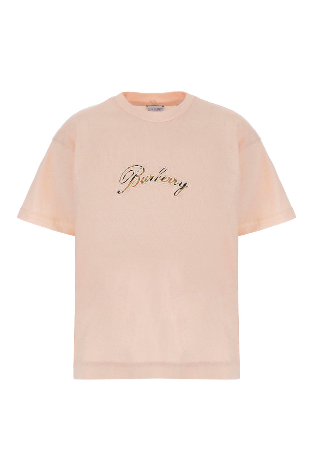 Burberry T-shirt in cotone rosa