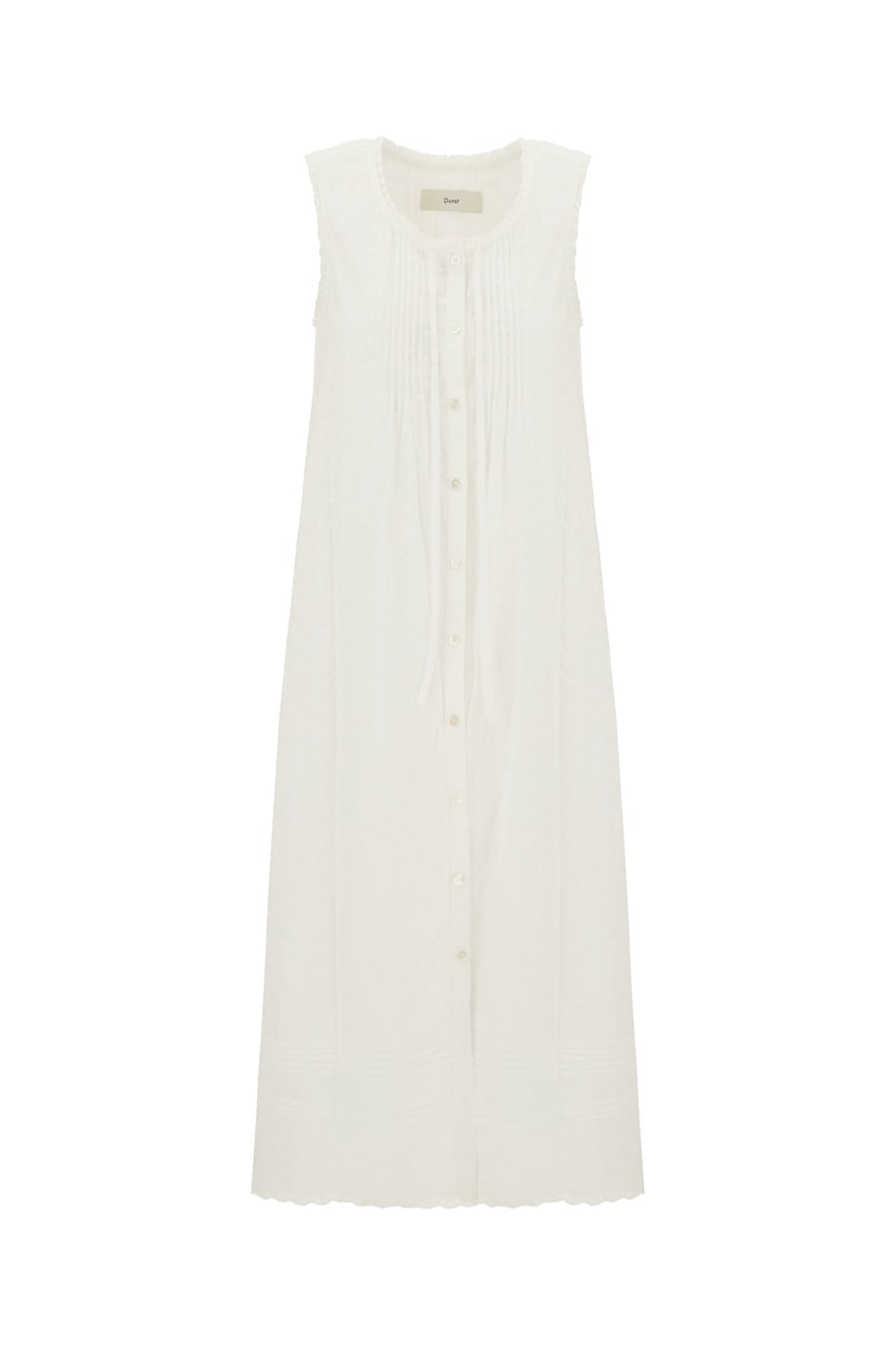 DUNST Abito in cotone bianco