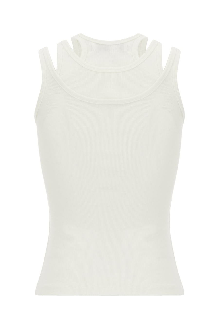 VIKTOR & ROLF Top in cotone bianco, view 2
