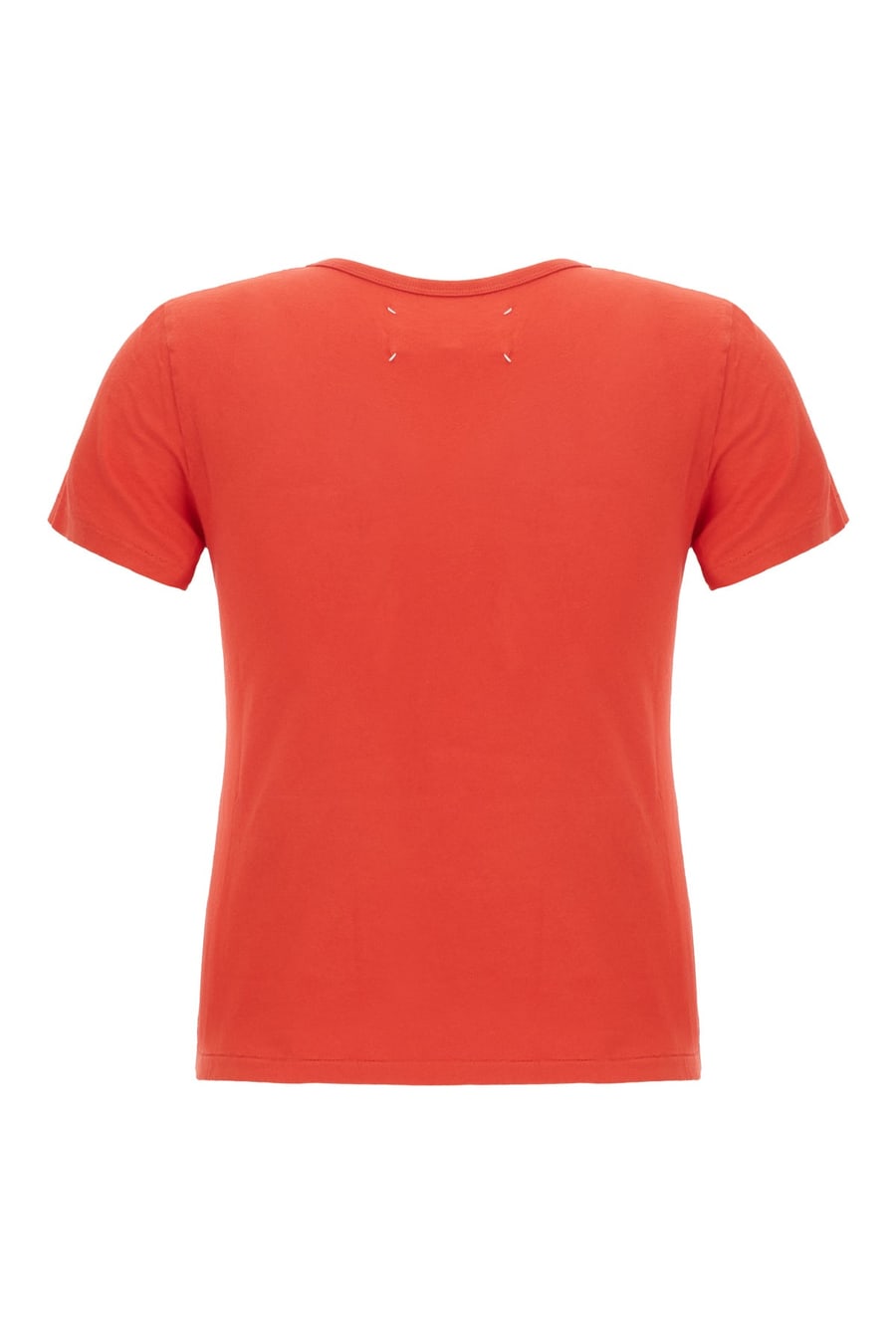 Maison Margiela T-shirt in cotone rosso, view 2