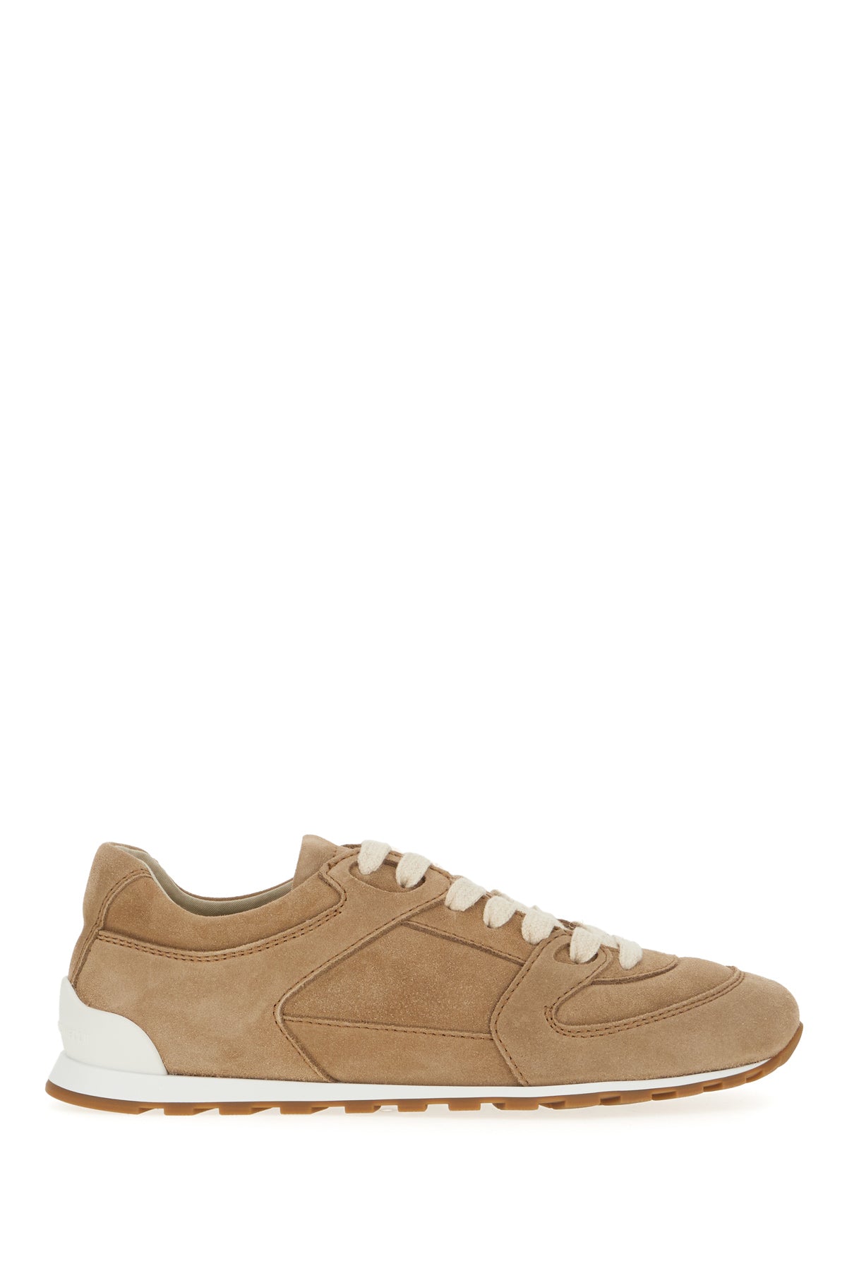 Brunello Cucinelli Sneakers in pelle scamosciata cammello