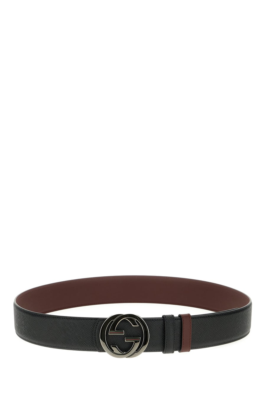 Gucci Cintura reversibile in pelle nera