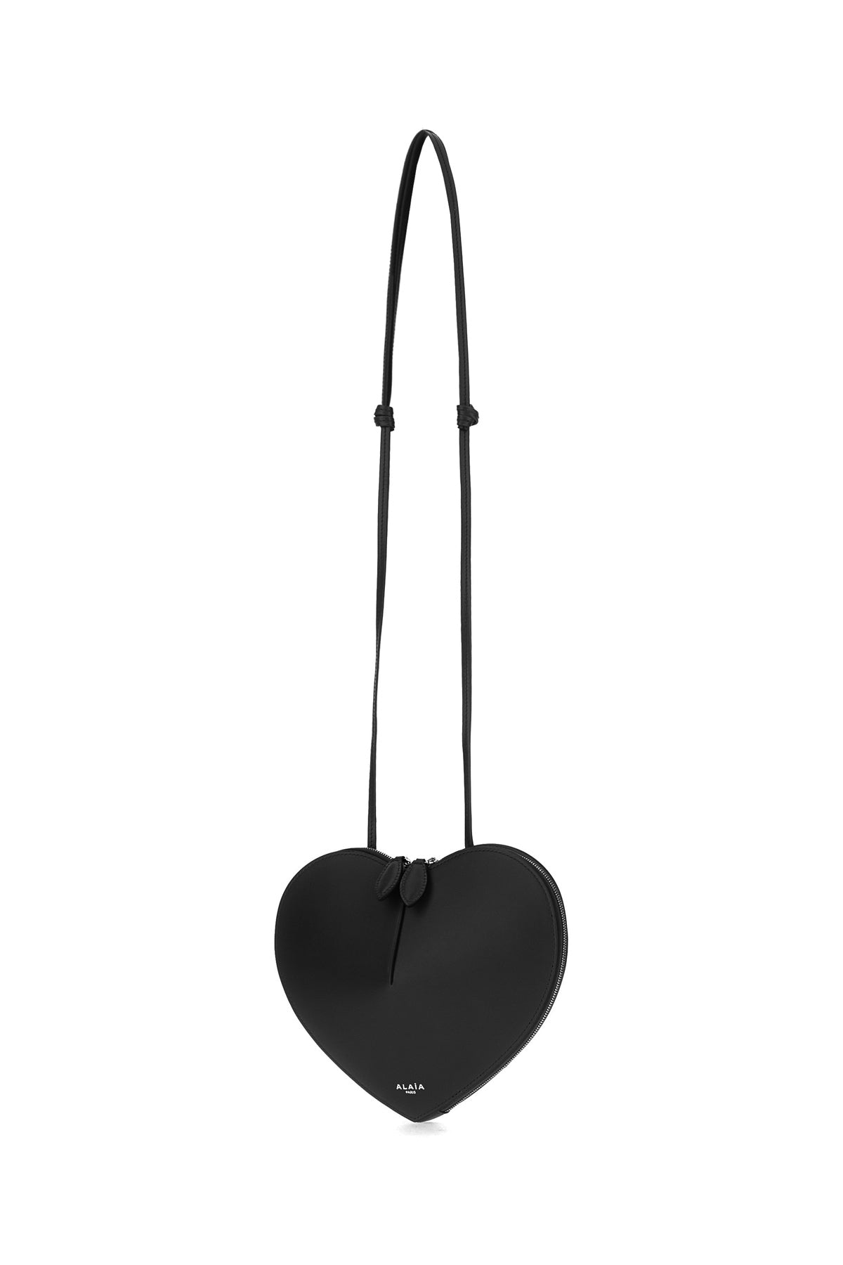 Alaïa Borsa a spalla Le Cœur in pelle nera, view 2