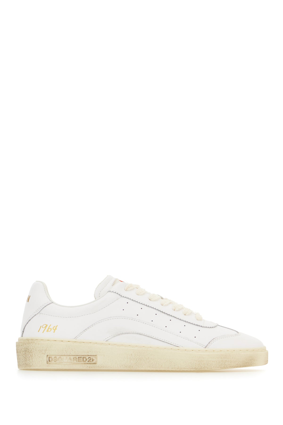 Dsquared2 Sneakers Rider in pelle bianca