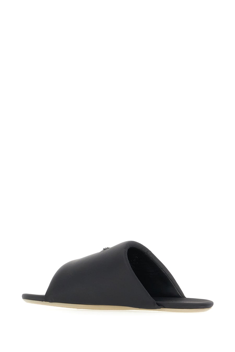MM6 Slippers in nylon nero, view 3