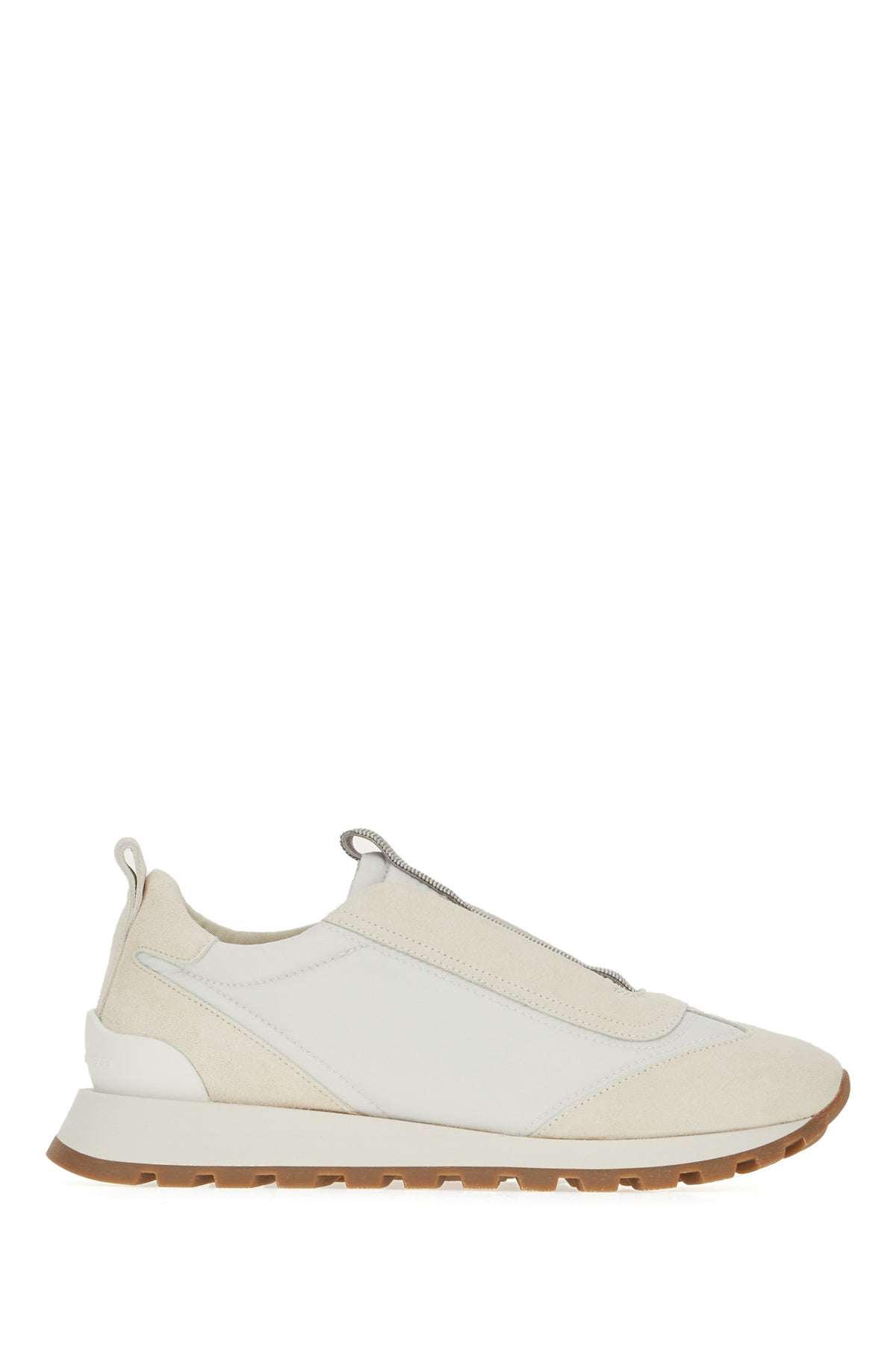 Brunello Cucinelli Sneakers bicolor in pelle scamosciata e nylon