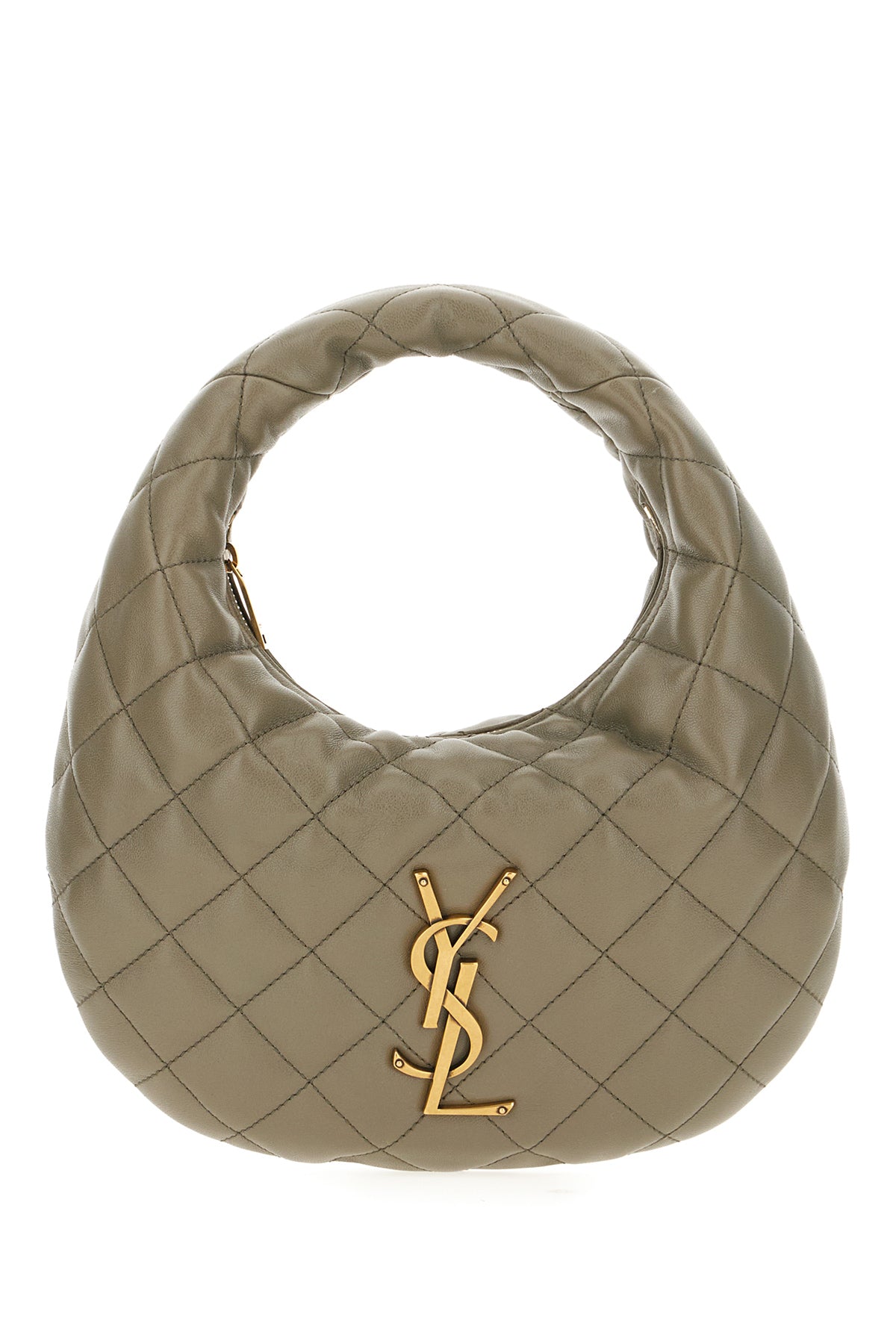 Saint Laurent Borsa a spalla Icarino in nappa verde salvia