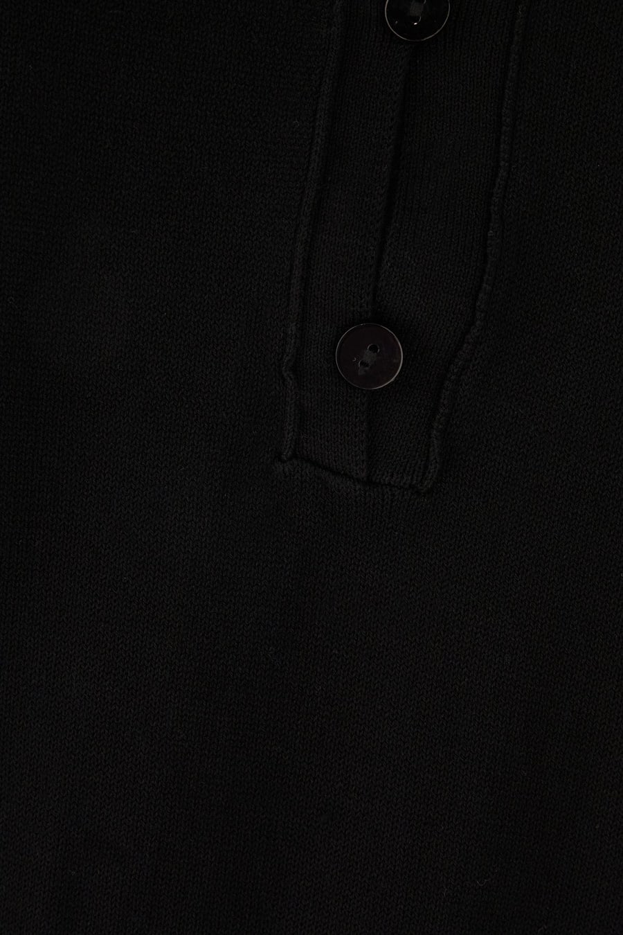 ALPHA STUDIO Polo in cotone nero, view 3