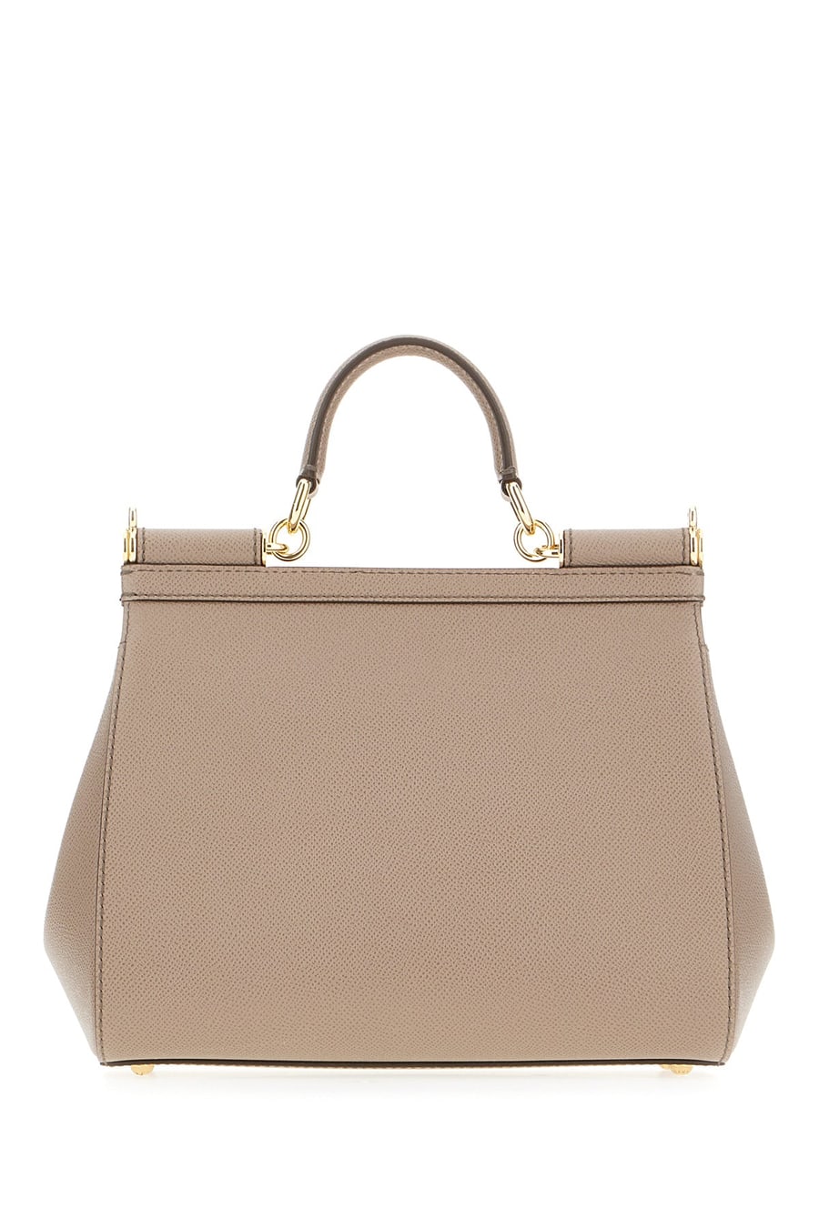Dolce & Gabbana Borsa a mano Sicily grande in pelle grigio tortora, view 3