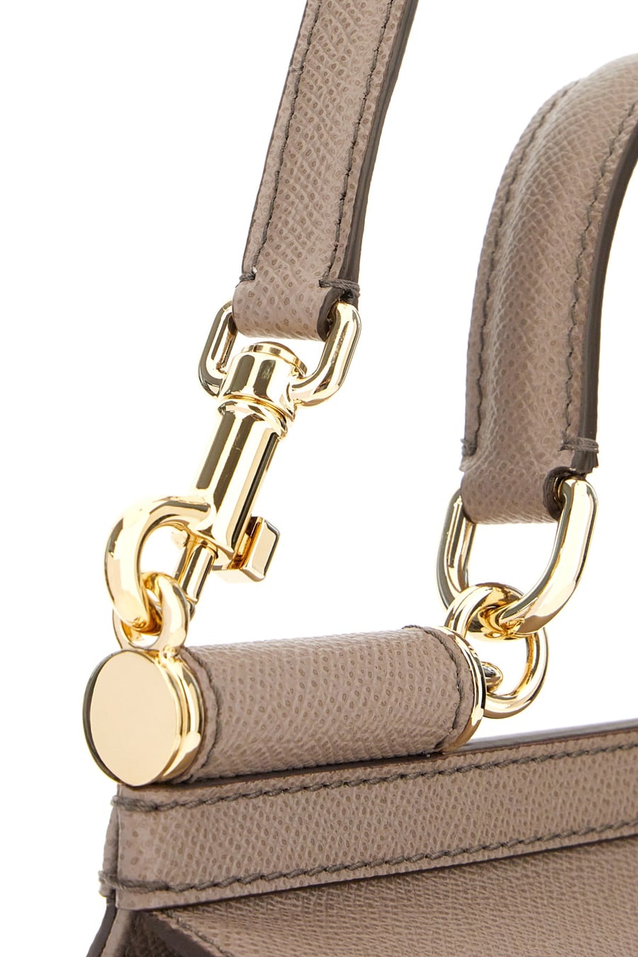 Dolce & Gabbana Borsa a mano Sicily grande in pelle grigio tortora, view 4