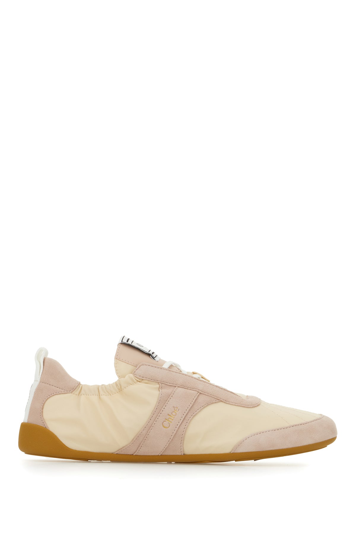 Chloé Sneakers Kick in pelle rosa carne