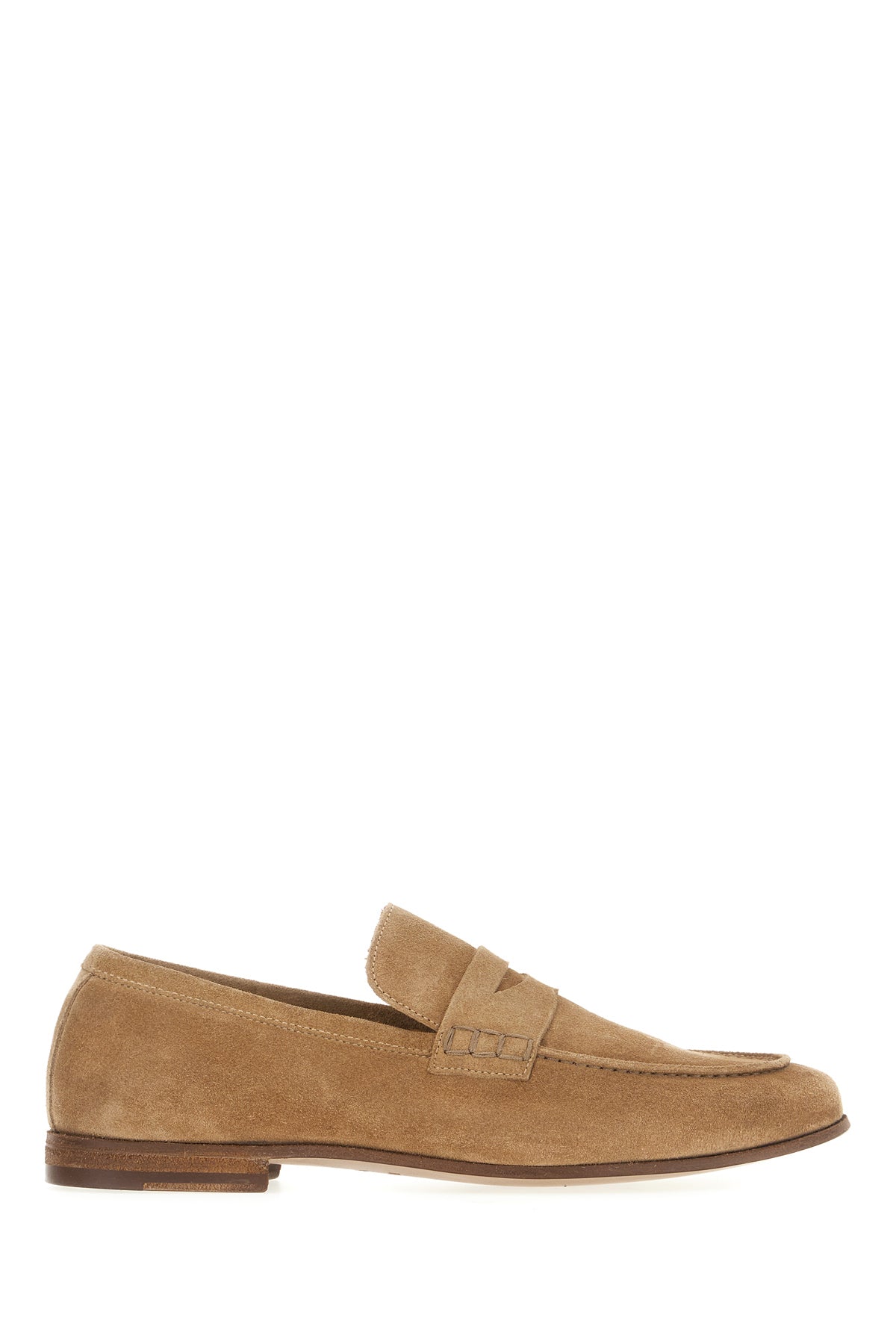 DUCANERO Mocassini in pelle scamosciata beige