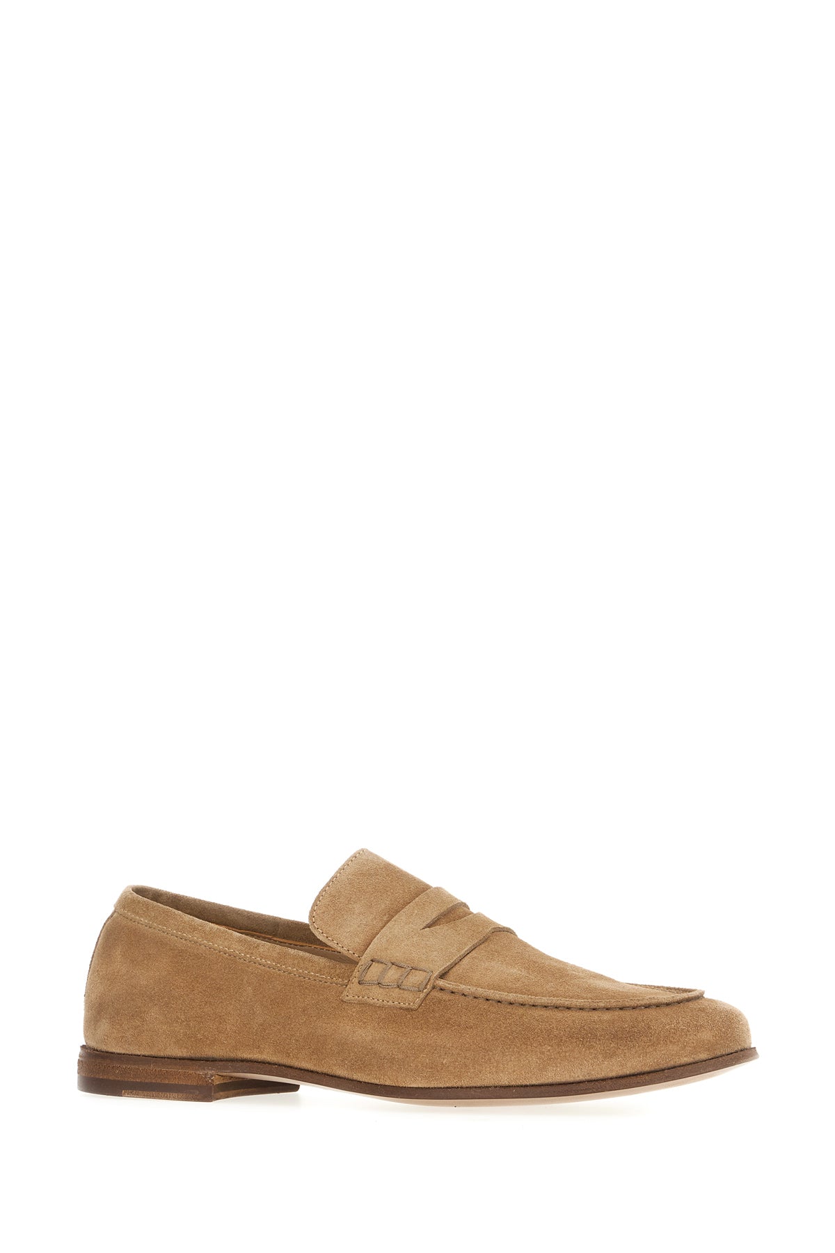 DUCANERO Mocassini in pelle scamosciata beige, view 2