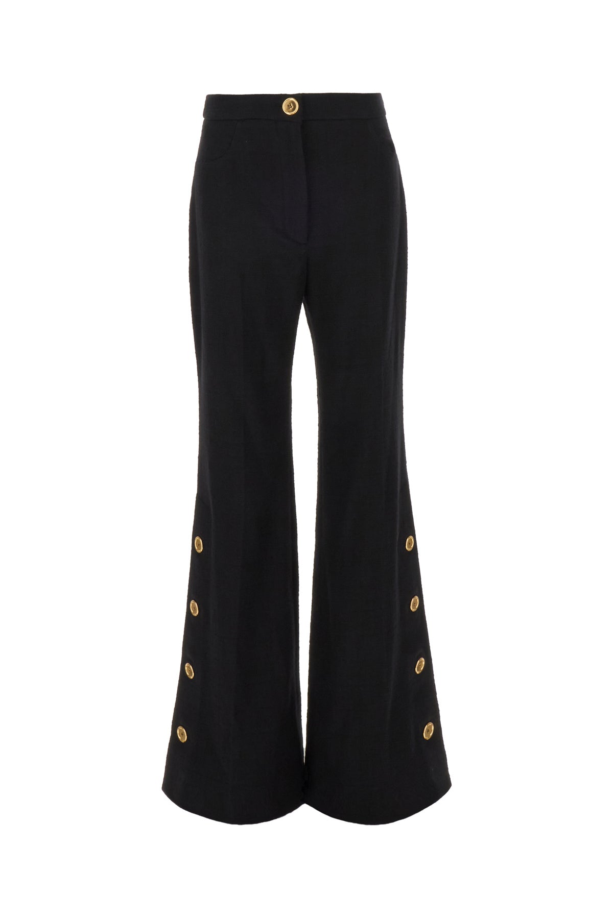 PATOU Pantalone in misto cotone stretch nero