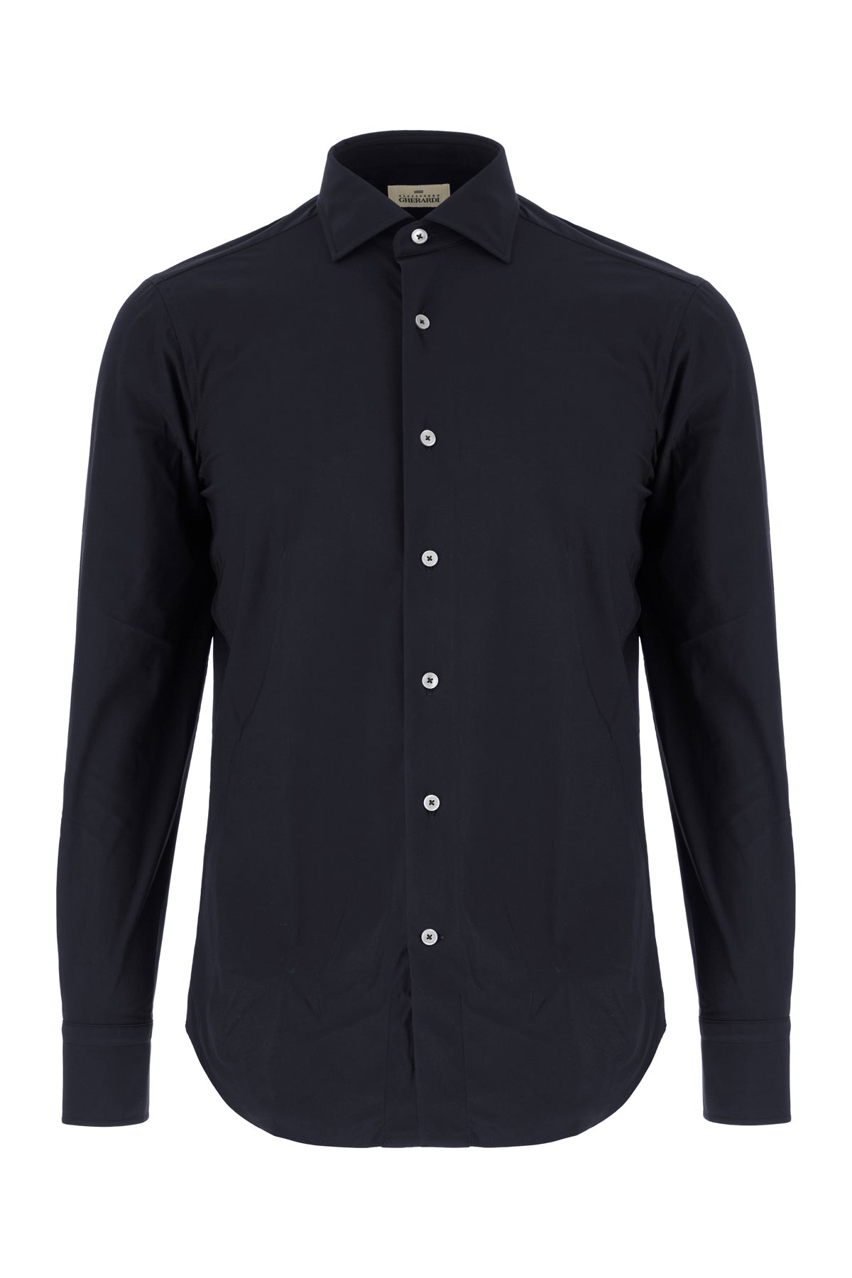 ALESSANDRO GHERARDI Camicia in nylon stretch blu notte