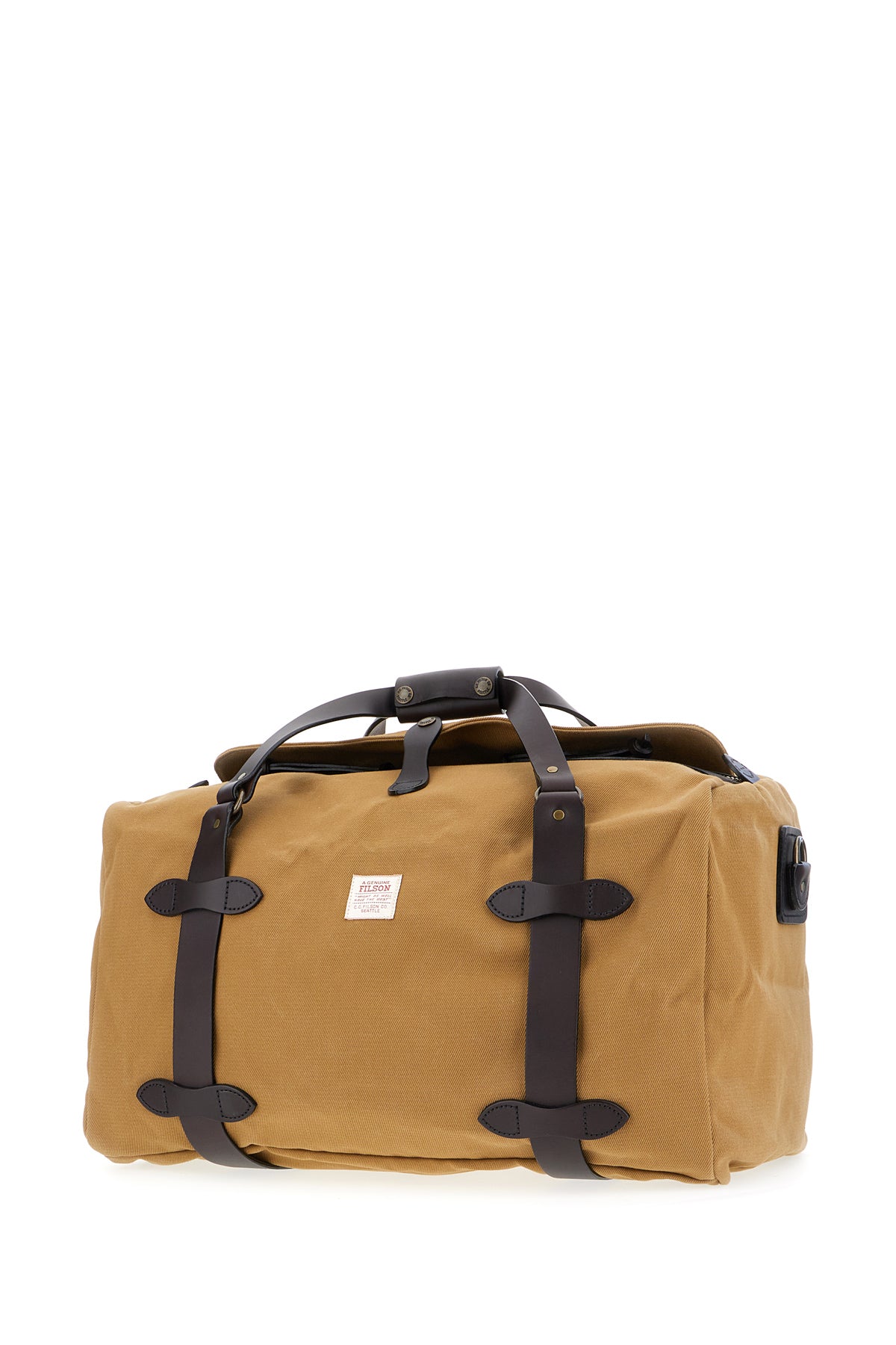 FILSON Borsa da viaggio in tela senape, view 2