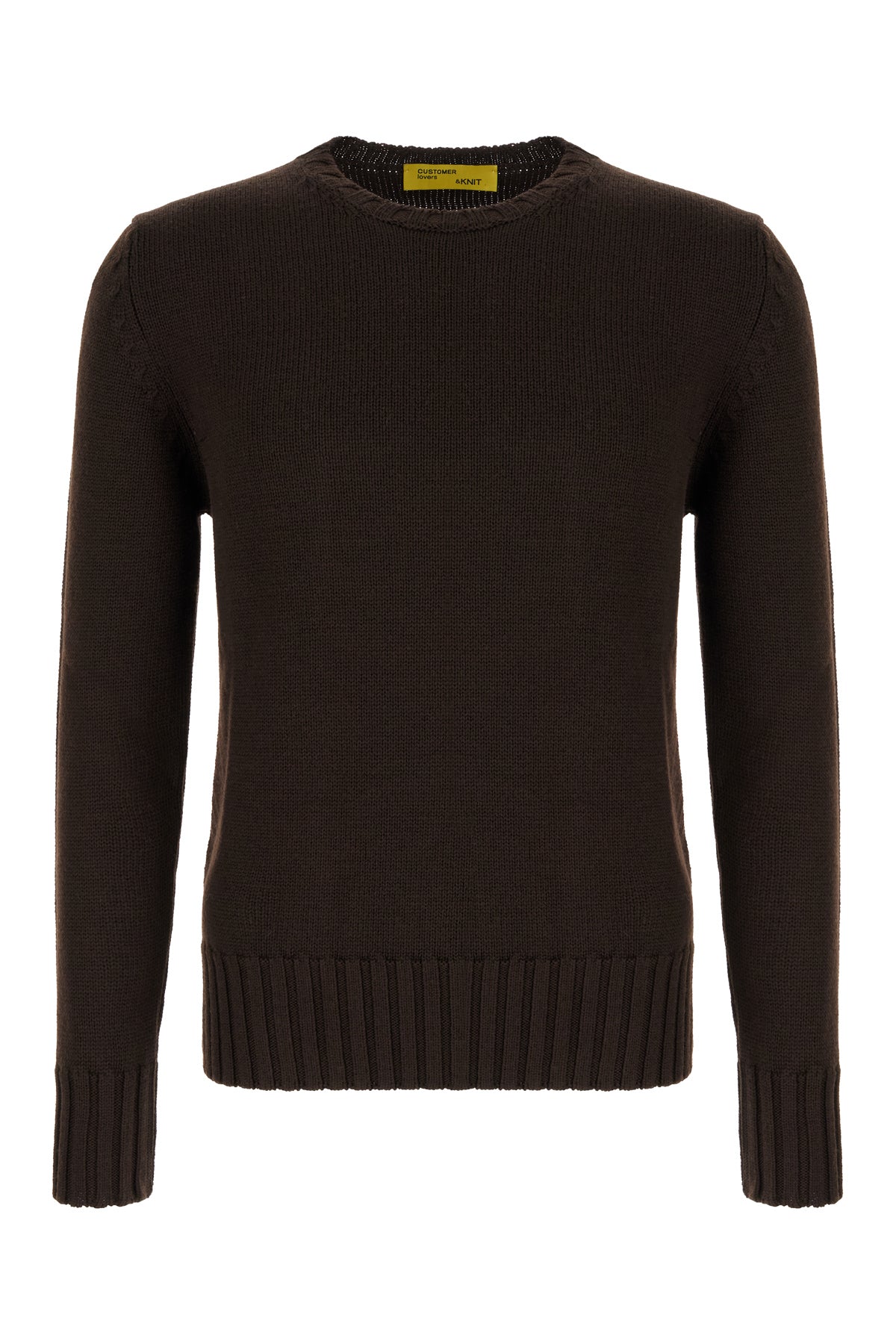 CUSTOMER LOVERS Maglione in lana testa di moro
