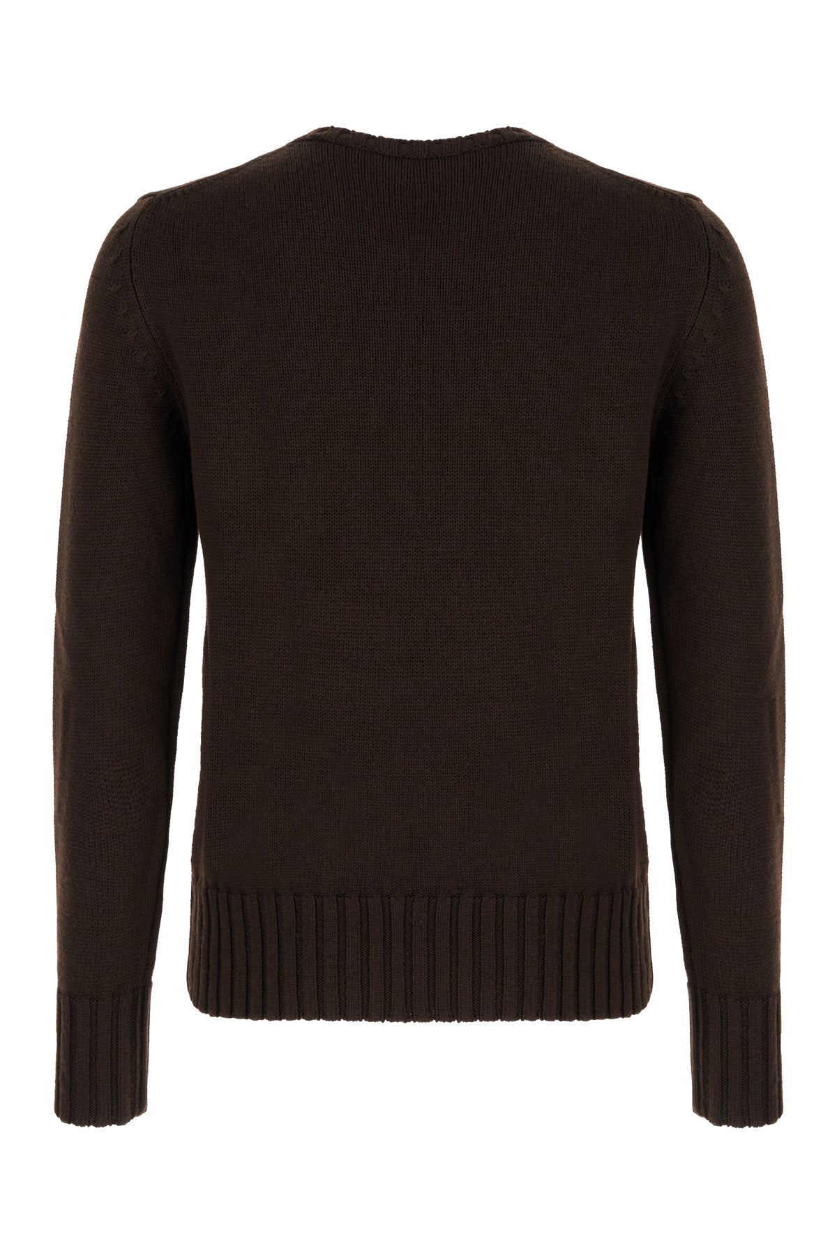 CUSTOMER LOVERS Maglione in lana testa di moro, view 2