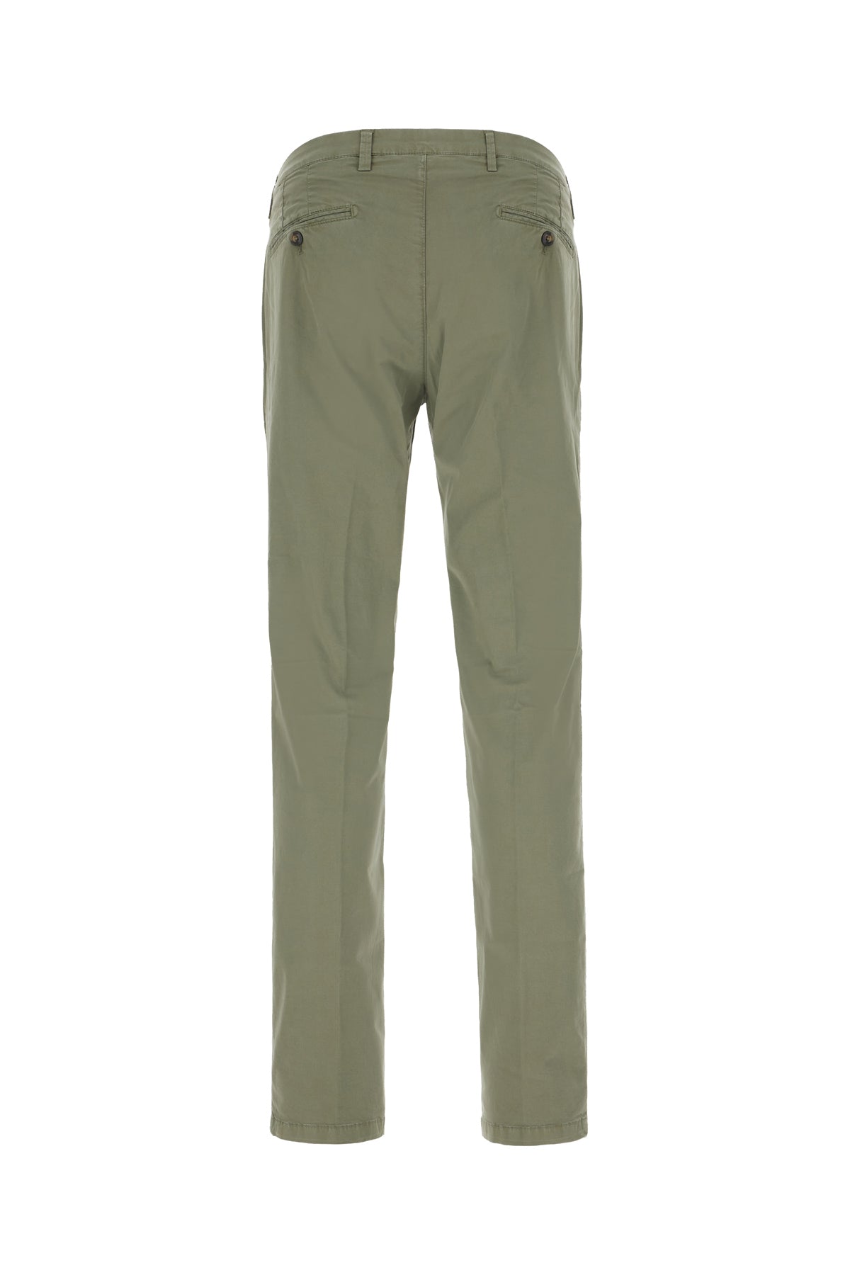 BRIGLIA Pantalone in cotone stretch verde salvia, view 2