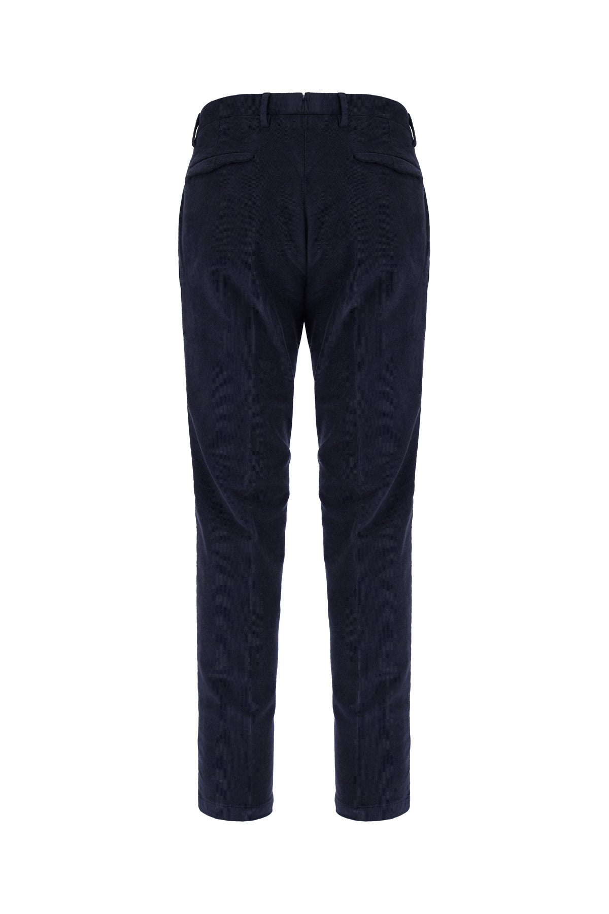 BRIGLIA Pantalone in cotone stretch blu notte, view 2