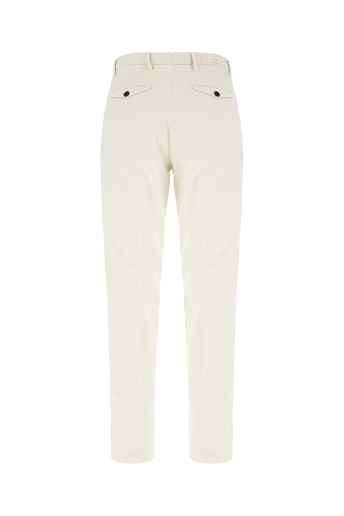 BRIGLIA Pantalone in misto lyocell stretch avorio, view 2