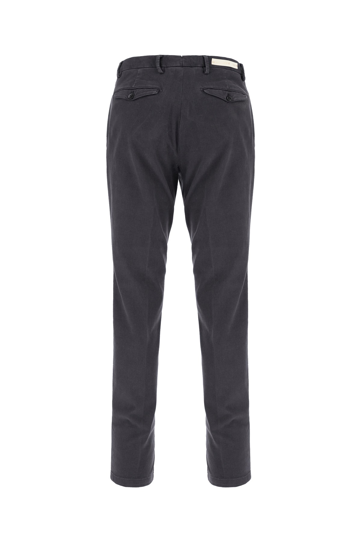 BRIGLIA Pantalone in misto lyocell stretch grigio scuro, view 2