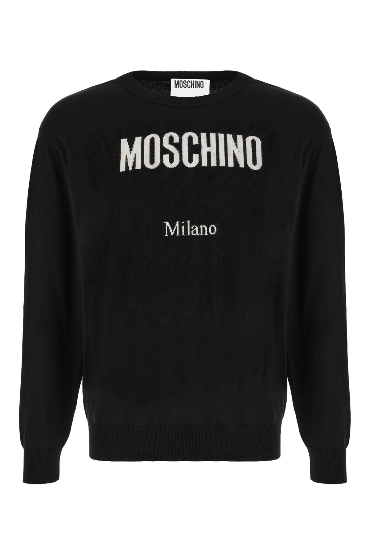 Moschino Maglione in misto nylon nero